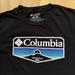 Columbia Shirts | Columbia Sportswear Men’s Black Short Sleeve Crew Neck Graphic Tee Shirt Sz M | Color: Black | Size: M