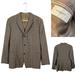 Burberry Suits & Blazers | Burberry London 3 Button Wool Blazer Jacket Men's Size 46 Checker Stripe | Color: Brown/Tan | Size: 46