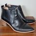 Madewell Shoes | Madewell The Greyson Chelsea Black Cowgirl Style Leather Booties | Color: Black | Size: 7