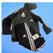 Adidas Matching Sets | Adidas Jumpsuit Set Athleisure Baby Jacket And Pant Set | Color: Black/Gray | Size: 9mb