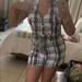 American Eagle Outfitters Dresses | American Eagle Blue And White Plaid Romper Size M | Color: Blue/White | Size: M