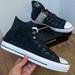 Converse Shoes | Converse Ctas Pro Hi Top Black White Leather Sneakers Speckled Print Size 9 | Color: Black/White | Size: 9