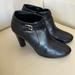 Ralph Lauren Shoes | Lauren Ralph Lauren Maleah Heeled Ankle Boots. Sz 6.5 B | Color: Black/Silver | Size: 6.5