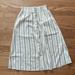 Madewell Skirts | Madewell Striped Skirt | Color: Cream | Size: Xxs