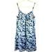 American Eagle Outfitters Dresses | American Eagle Blue Floral Tiered Ruffle Tank Top Dress | Color: Blue/White | Size: S