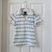 Converse Tops | Converse Collared Striped Short Sleeve Tee (Vintage) S/P | Color: Green/White | Size: Sp