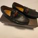 Gucci Shoes | Gucci Loafers- Men’s Shoes - Soft Black Italian Leather Horsebit.Silver Hardware | Color: Black/Green | Size: 8.5