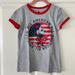 Disney Shirts & Tops | Disney Minnie Mouse All American T-Shirt - Gray - Size M (7/8) | Color: Gray/Red | Size: Mg