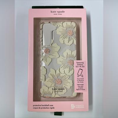 Kate Spade Cell Phones & Accessories | Kate Spade Protective Case Samsung Galaxy S21 Fe 5g Hollyhock Floral New In Box | Color: White | Size: Samsung Galaxy S21 Fe 5g