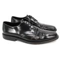 Gucci Shoes | Gucci Black Smooth Leather Almond Toe Lace-Up Derby 42.5 Patent Dress Shoes | Color: Black | Size: 9.5