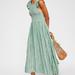 Free People Dresses | Chambray Butterflies Midi Dress | Color: Green | Size: Xs