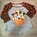 Disney Shirts & Tops | Disney Mickey & Minnie 3/4 Sleeve Shirt - Youth Size Xs | Color: Gray/Orange | Size: Xsg