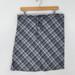 J. Crew Skirts | J Crew Skirt Womens 6 Gray Blue Plaid Wool Blend Straight Unlined Pull On Casual | Color: Blue/Gray | Size: 6