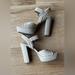 Jessica Simpson Shoes | Jessica Simpson Priella 2 Natural Worn Platform High Heel Sandal . Size 8m | Color: Cream/Tan | Size: 8