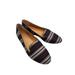 J. Crew Shoes | J Crew Slip On Flats 10 Womens Blue Multicolored Striped Round Toe Casual | Color: Black | Size: 10