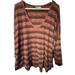 American Eagle Outfitters Sweaters | American Eagle Outfitters Aeo Stripe Sweater Red Black Size Large Euc #7648 | Color: Black/Red | Size: L
