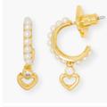 Kate Spade Jewelry | Kate Spade New York Shining Dangle Earrings | Color: Gold/White | Size: Os