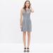 Madewell Dresses | Madewell Pointe Verse Dress In Heather Gray | Color: Gray/White | Size: M