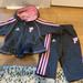 Adidas Matching Sets | Adidas Grey & Pink Sweat Track Suit - 12 Months | Color: Gray/Pink | Size: 12mb