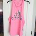 Adidas Tops | Adidas Women's Plus Size 1x Pink Racerback Tank. Palm Tree Print. Nwt | Color: Blue/Pink | Size: 1x