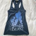 Disney Tops | Disney Beauty And The Beast Tank Top | Color: Blue | Size: Xs