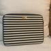 Kate Spade Accessories | Kate Spade Laptop Case Black And White Striped | Color: Black/White | Size: Os