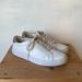 J. Crew Shoes | J.Crew Saturday Leather Sneakers With Gold Detail Size: 8.5 | Color: Gold/White | Size: 8.5