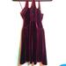 Free People Dresses | Like New .Free People. Velvet Dress W Cutout Back. True Burgundy Color .Like New | Color: Purple | Size: Xs Or S