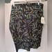 Lularoe Dresses | New Lularoe Abstract Artsy Cassie Skirt Plus Size 3xl Womens. | Color: Black/Blue | Size: 3x