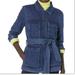 Levi's Jackets & Coats | Levi's Jacket Women's Large Blue Midweight Belted Shirt Jacket Cotton | Color: Blue | Size: L