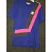 Adidas Tops | Adidas Originals Women's Br8 T-Shirt Trefoil Purple Pink Black Color Block Sz M | Color: Black | Size: M
