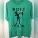 Disney Shirts | Disney Peter Pan I’m So Fly I Neverland Size Medium Mens Shirt | Color: Black/Green | Size: L