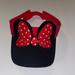 Disney Accessories | Disney Parks Minnie Mouse Visor Adult | Color: Black/Red | Size: Os