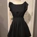 Free People Dresses | Free People Linen Blend Black Ruffle Backless Tie Back Mini Dress Sz S | Color: Black | Size: S