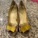 J. Crew Shoes | J Crew Gorgeous Pumps Made In Italy Size 9.5 | Color: Brown/Yellow | Size: 9.5