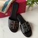 Tory Burch Shoes | Nib Tory Burch Ines Slide Sandals Perfect Black/Silver Size 9 | Color: Black/Silver | Size: 9