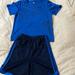 Adidas Matching Sets | Adidas Short Set Like New | Color: Black/Blue | Size: 7 Youth