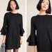 Anthropologie Dresses | Anthropologie Claudette Flutter Sleave Sweater Dress Size Xl | Color: Black | Size: Xl