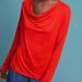Anthropologie Tops | Anthropologie Dolan Top Nwt | Red Kirby Cowl Neck Long Sleeve Top | Size Small | Color: Red | Size: S