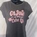 American Eagle Outfitters Tops | American Eagle Outfitters Grey Short Sleeve Tee | Color: Gray/Pink | Size: Xl