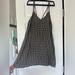 American Eagle Outfitters Dresses | Black Gray Tan Plaid Cotton Dress | Color: Black/Gray | Size: Xs