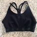 Adidas Intimates & Sleepwear | Adidas Black Logo Metallic Mesh Detail Sports Bra Size Medium | Color: Black | Size: M