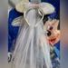 Disney Dresses | Disney Minnie Mouse Ear White Sequin Tulle Bridal Headband New From Disney World | Color: White | Size: 0