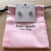 Kate Spade Jewelry | Kate Spade Spot The Spade Halo Pav Stud Earrings (With Dust Bag) Brand New | Color: Silver | Size: Os