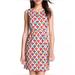 Kate Spade Dresses | Kate Spade Silk Abbey Sheath Geo Fit Flare Dress | Color: Cream/Red | Size: 4