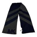 Michael Kors Accessories | Michael Michael Kors Black Classic Logo Striped Gray Knit Winter Unisex Scarf | Color: Black/Gray | Size: Os