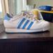 Adidas Shoes | Adidas Samoa White Blue Women’s Shoes | Color: Blue/White | Size: 8