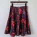 Anthropologie Skirts | Anthropologie Rose Silk Skirt | Color: Red | Size: 4