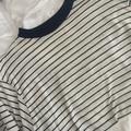 Brandy Melville Tops | Brandy Melville Striped T-Shirt | Color: Blue/White | Size: One Size
