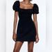 Zara Dresses | Black Zara Dress | Color: Black | Size: Xs